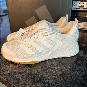 NEW Adidas ID8633 Dropset 3 Trainer Women’s 8.5 Training Shoes WHITE $130